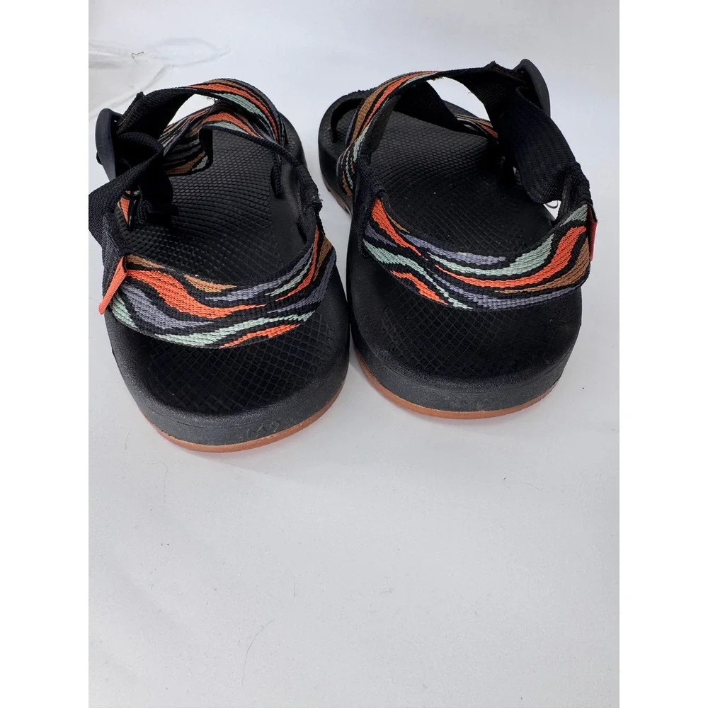 Chaco Z Cloud Sandals Mens 13 Black Orange Hiking Outdoor Sport Comfort